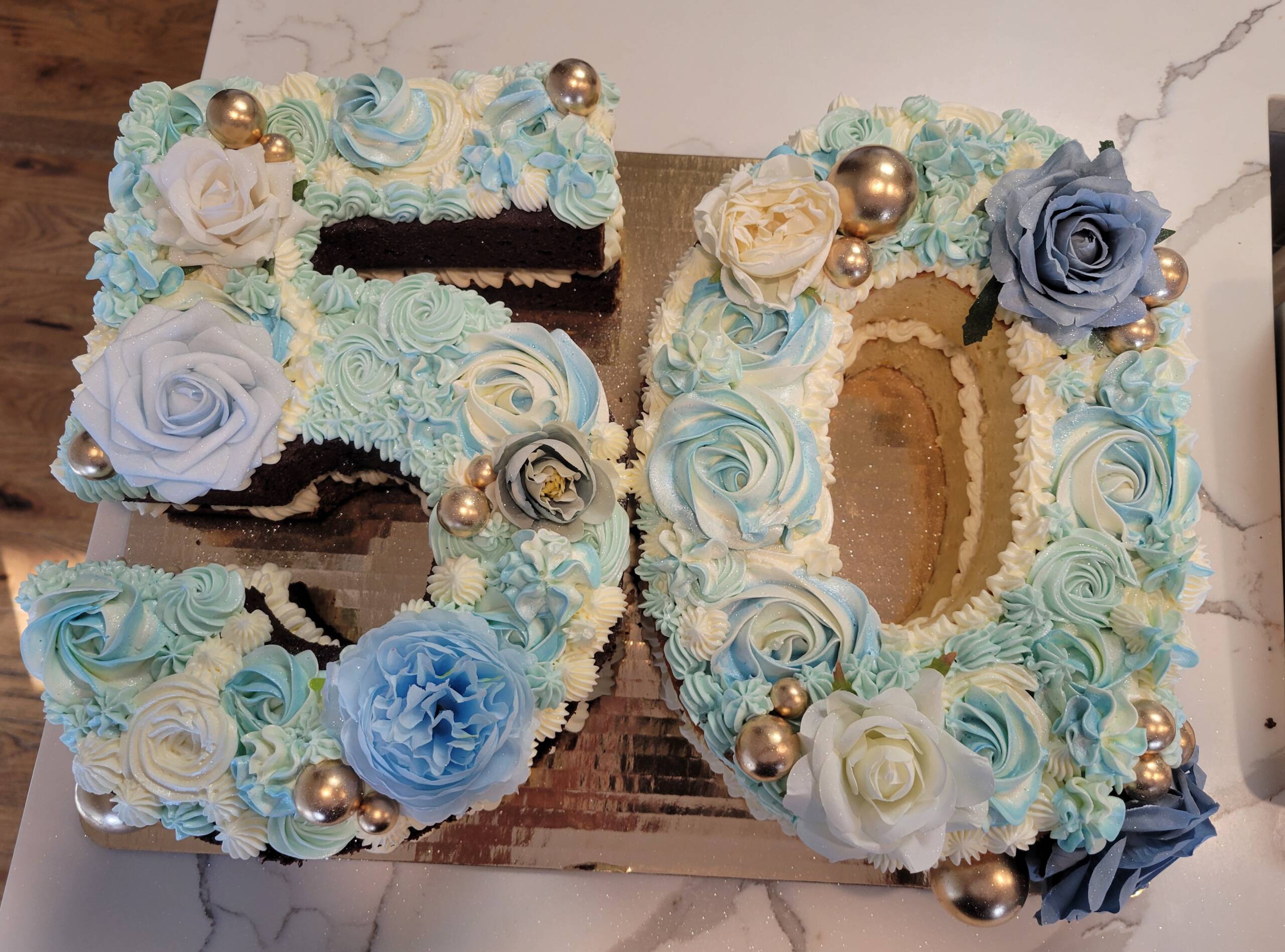 Custom Number or Carved Shape Cake - Image 2